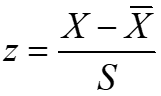z-score formula